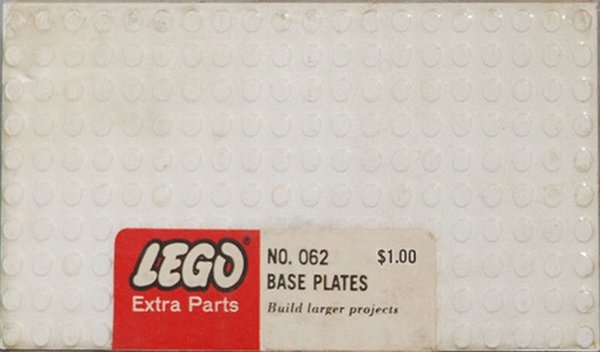 062 Five Large Base Plates - White