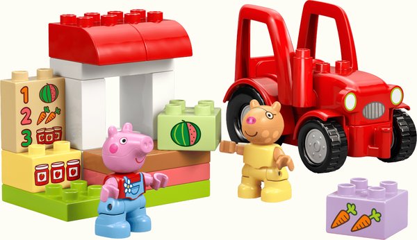 10468 Traktor und Marktstand