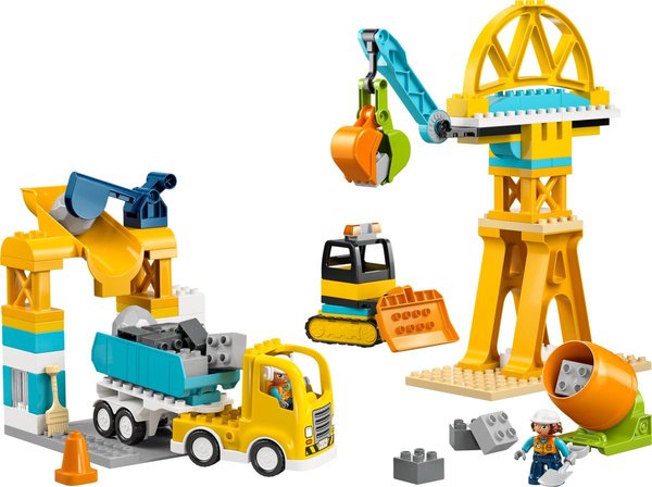 10476 Baustelle mit Baufahrzeugen - 3-in-1-Set