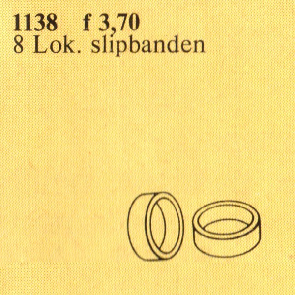 1138 Replacement Rubber Wheel Treads for Trains