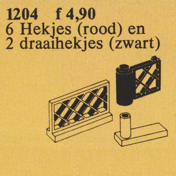 1204 Fences, Red and Black