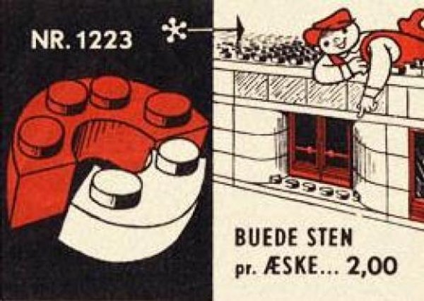 1223-2 2 x 2 & 2 x 4 Curved Bricks