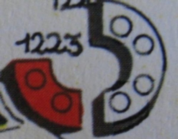 1223-3 2 x 2 Curved Bricks