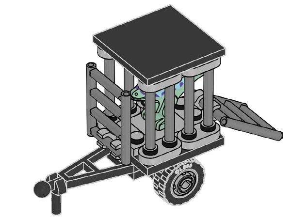 122502 Baby Raptor with Transport Cage