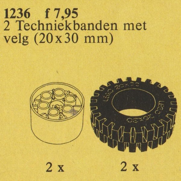 1236 TECHNIC wheels with hubs