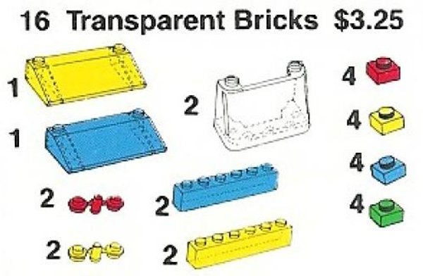 16 Transparent Bricks