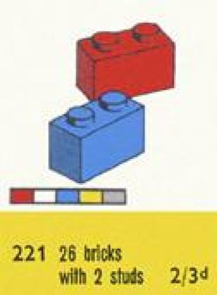 221-2 1 x 2 Bricks