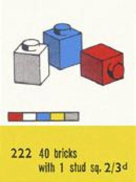 222-2 1 x 1 Bricks