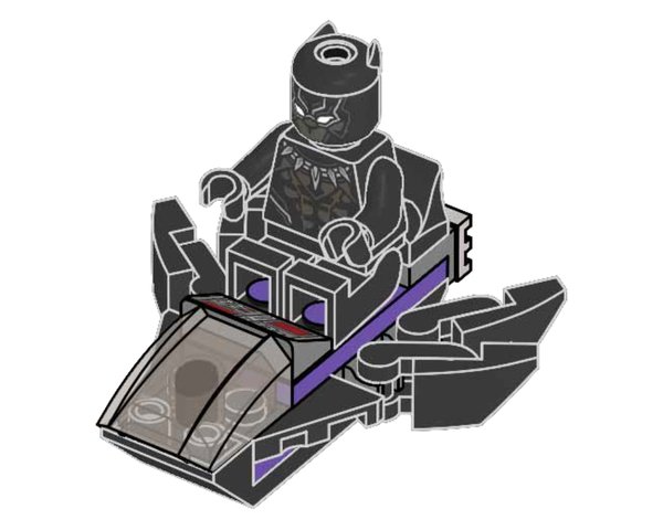 242316 Black Panther with Jet
