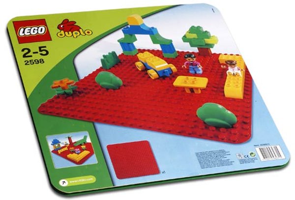 2598 Large Red Building Plate