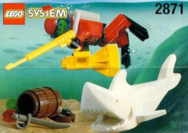 2871 Diver and Shark