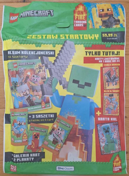2DI00237 Minecraft Trading Cards Series 3: On Fire - Starter-Pack (Polish Version)