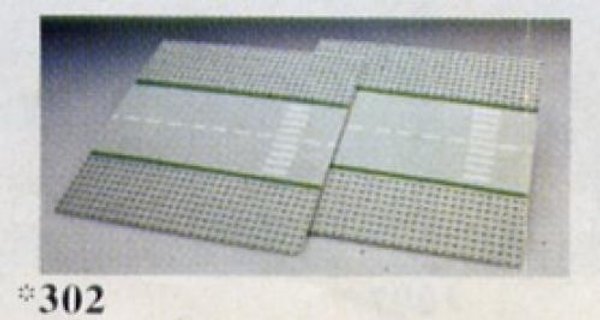 302-2 Straight Road Plates (with crosswalk)
