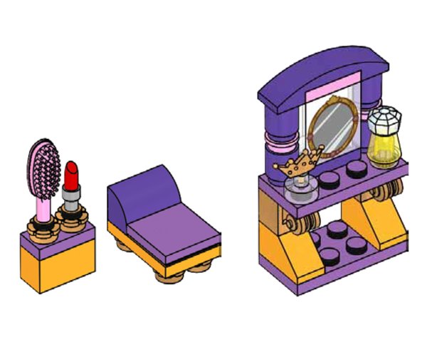 302101 Rapunzel's Dressing Table