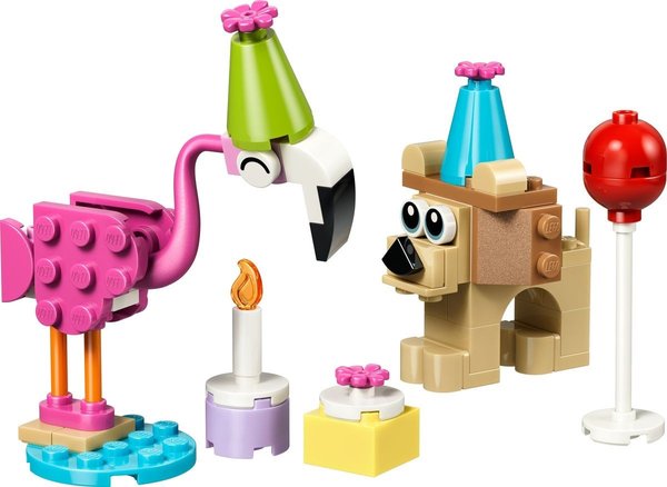 30715 Niedliche Tiere Feiern Geburtstag