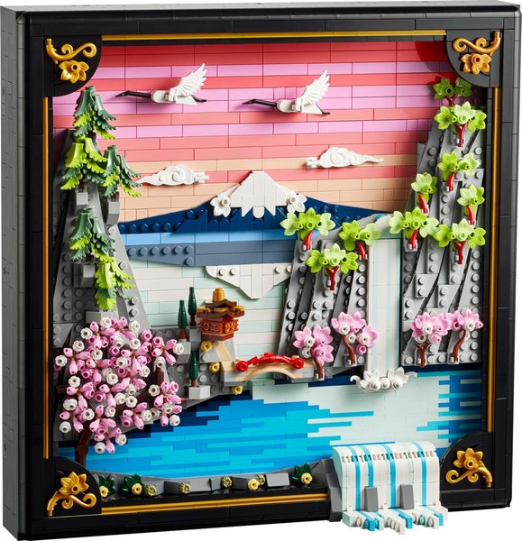 31218 Japanische Kirschblütenlandschaft, DIY Wanddeko