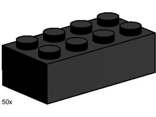 3458 2 x 4 Black Bricks