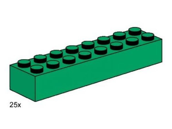 3466 2 x 8 Dark Green Bricks