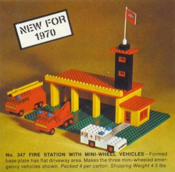 347 Fire Station with Mini Cars