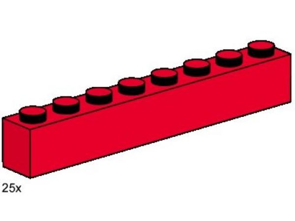 3482 1 x 8 Red Bricks