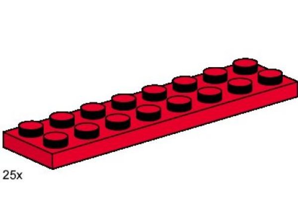 3491 2 x 8 Red Plates