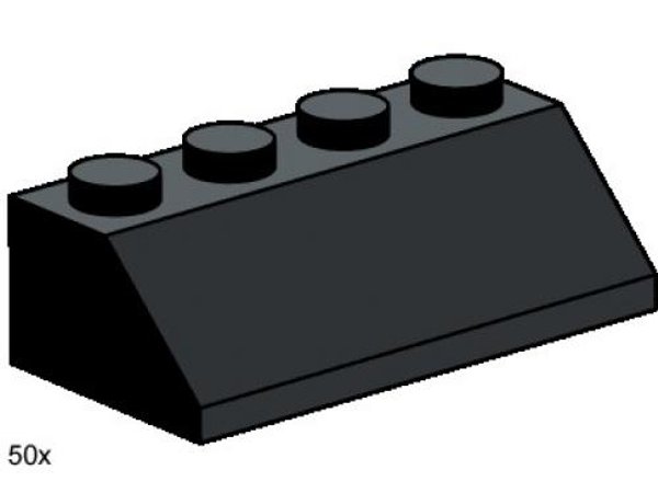 3497 2 x 4 Roof Tile Black