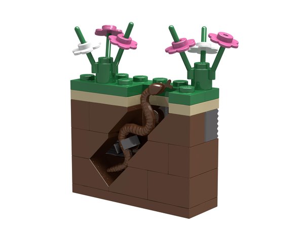 40038 Garden and Earthworm