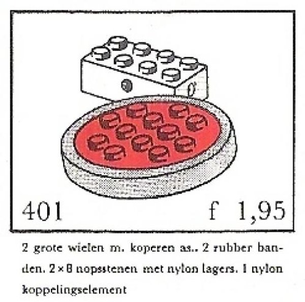 401-3 Large Wheels with Axles (System)