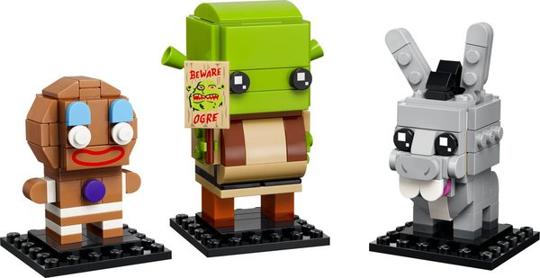 40923 Shrek, Donkey & Gingy Figures