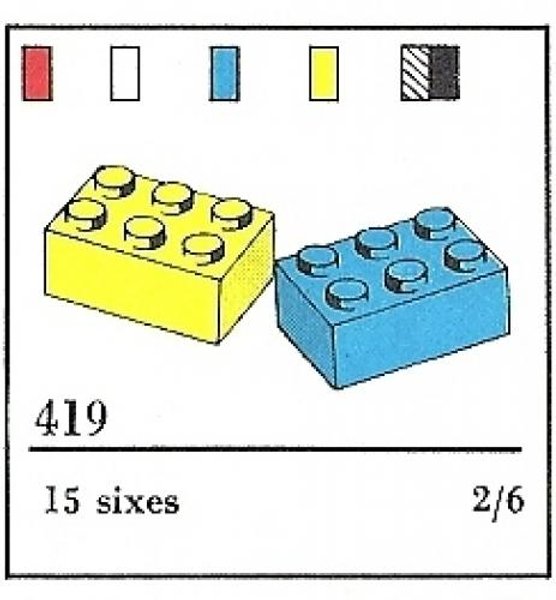 419-2 2 x 3 Bricks (The Building Toy)