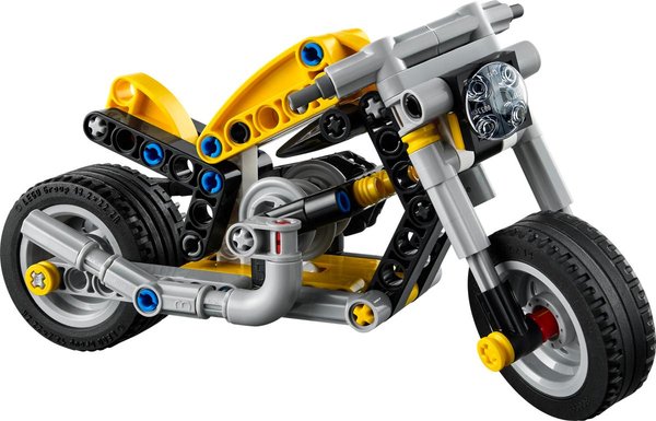 42225 Gelbes Motorrad, Spielzeug für Kinder ab 7 Jahren