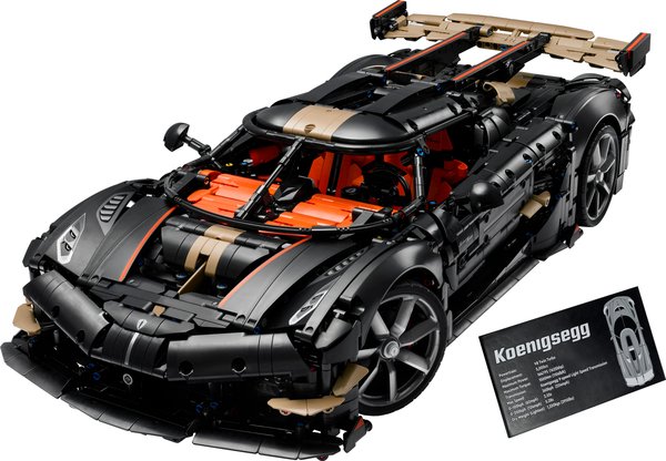 LEGO Technic 42232 Koenigsegg Sadair’s Spear Hypercar Auto Modell Deko