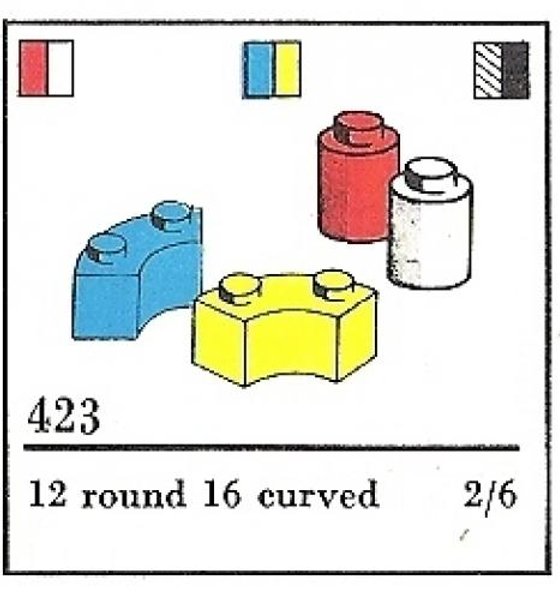 423-3 Curved and Round Bricks (The Building Toy)