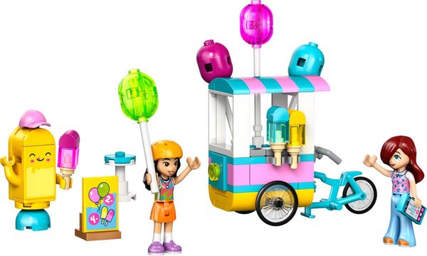 42692 Eis- und Luftballonstand, Spielzeug mit Fahrrad