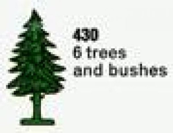 430-2 Six Trees and Bushes (The Building Toy)