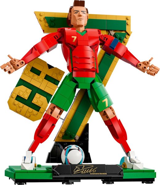 43016 Editions Cristiano Ronaldo, Fußballlegende, Bauset für Kinder; Fußball-Deko
