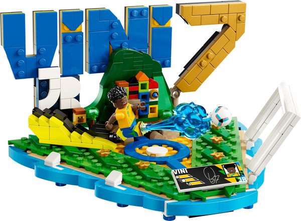 43027 Editions Vini Jr., Fußball-Highlights, Fußball-Deko; Bauset für Kinder