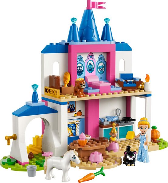 43283 ǀ Disney Princess Cinderellas Tierpalast, Bauspielzeug für Kinder ab 4 Jahren