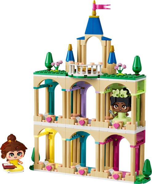 43291 ǀ Disney Princess Die Mini-Prinzessinnen Belle und Tiana mit ihrem Schloss