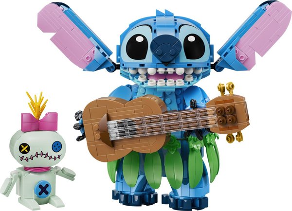 43296 ǀ Disney Stitch und Scrump, Bauset, Spielzeuge aus LEGO Steinen für Kinder ab 9 Jahren