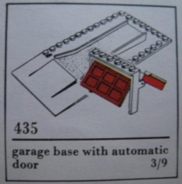 435-2 Garage Plate and Door (The Building Toy)