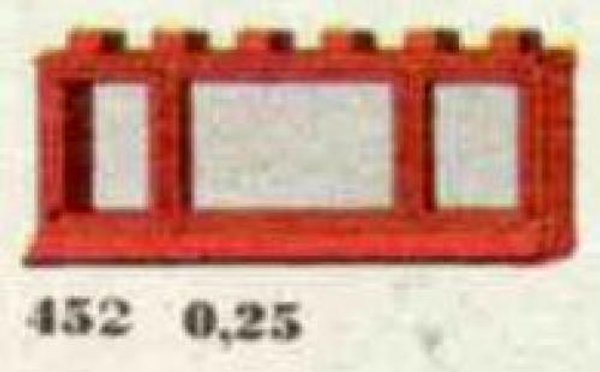 452-2 1 x 6 x 2 Window, Red or White