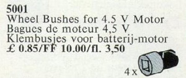 5001 Wheel Bushes for 4.5V Basic Motor