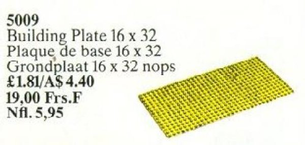 5009 Building Plate 16 x 32, Yellow