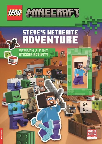 5009821 Minecraft: Steve's Netherite Adventure: Search & Find Sticker Activity