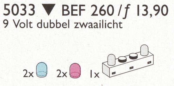 5033 1x4 Lighting Brick and 4 Colour Globes