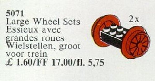 5071 Wheel Sets, Large, Red