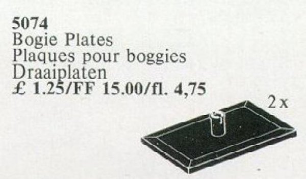 5074 Bogie Plates, Black