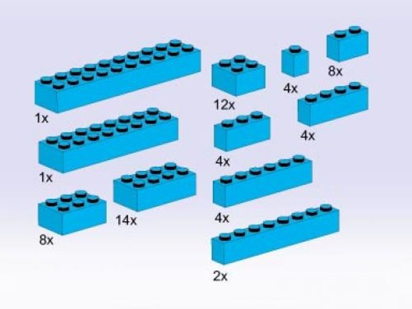 5141 Bricks, Blue