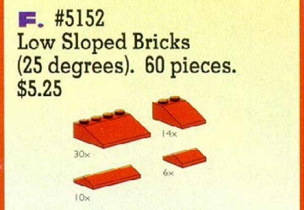 5152 Roof Bricks, Red, 25 Degrees